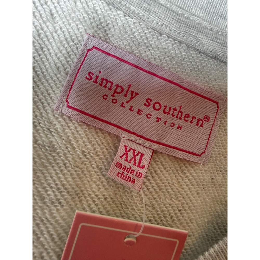 Simply Southern Just Put It On My Husband's Tab Crewneck Top XXL Embroidered - Picture 6 of 8
